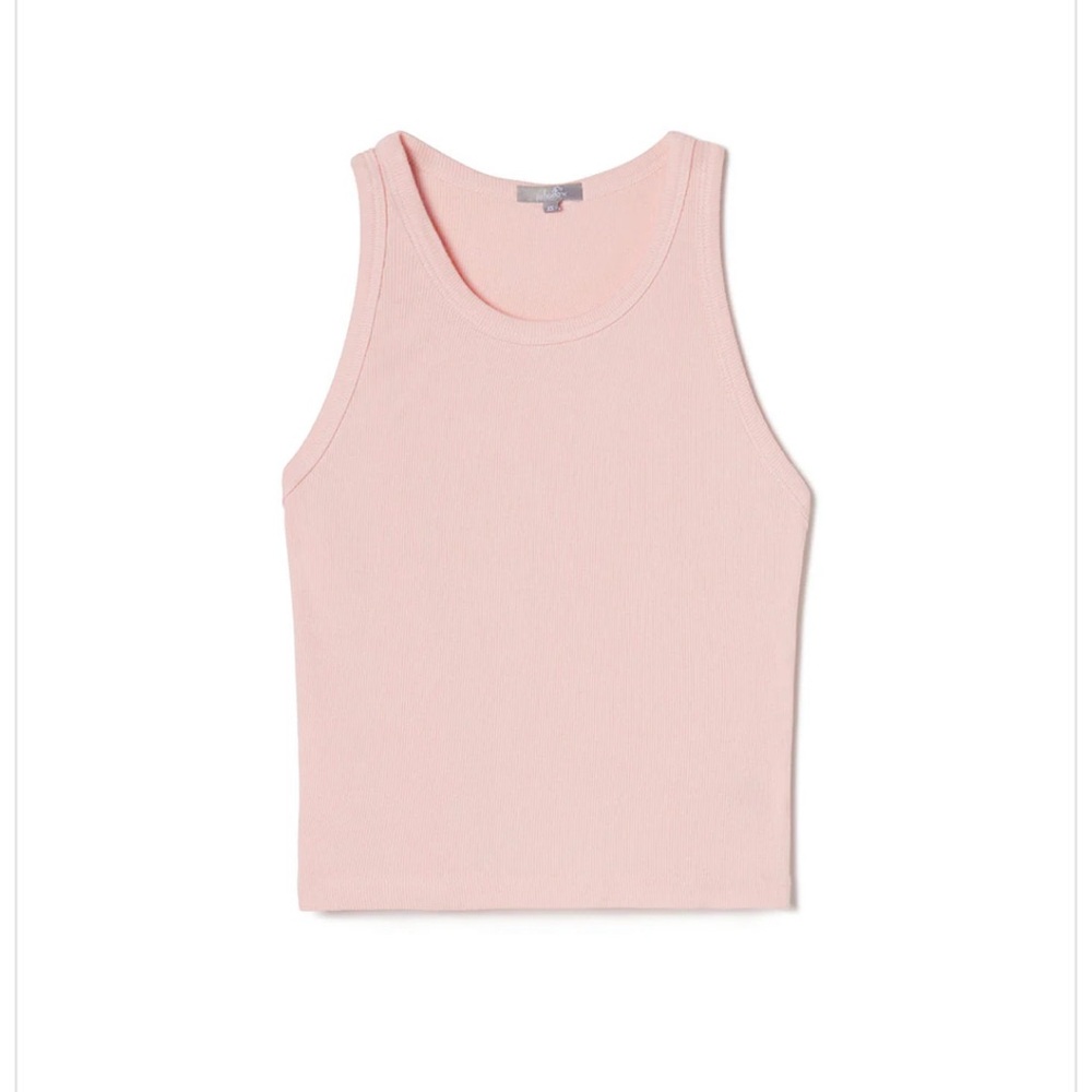 PJ Harlow Kyle Blush Ribbed Tank Top